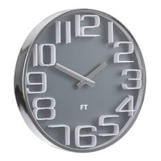 Future Time Designové nástěnné hodiny Future Time FT7010GY Numbers grey 30cm