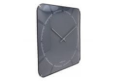 NEXTIME Designové nástěnné hodiny 3173 Nextime Michael Dome Grey 35cm