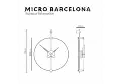 Nomon Designové nástěnné hodiny Nomon Barcelona Micro G 54cm