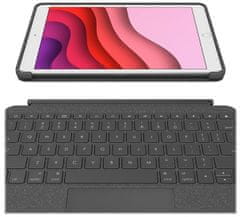 Logitech ochranný kryt s klávesnicí Combo Touch pro Apple iPad Air 10.9" (4. generace), US, šedá (920-010272)