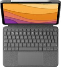 Logitech ochranný kryt s klávesnicí Combo Touch pro Apple iPad Air (4. generace), UK, (920-010303)