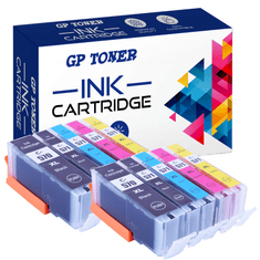 GP TONER 10x Kompatiblní inkoustová kazeta pro CANON PGI-570XL CLI-571XL PIXMA TS5050 TS5051 TS5053 TS5055 TS6050 TS6051 MG5750 sada