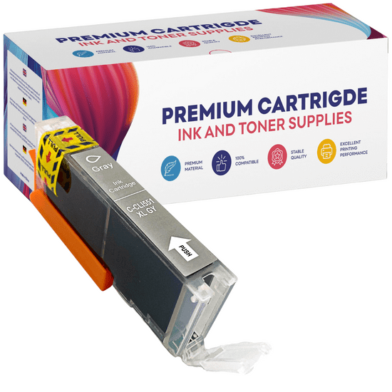 GP TONER Kompatiblní inkoustová kazeta pro CANON CLI-551XL Pixma IP7250 MG5450 5550 6350 šedou PREMIUM