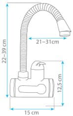 HomeLife baterie s elektrickým ohřevem WALL DIGITERM FLEXI SDR-10X-3 - rozbaleno