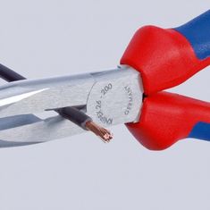 kltools Kleště na jemnou mechaniku, rovné, délka 20 cm - KNIPEX 26 15 200