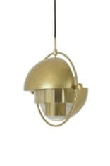 KINGHOME VARIA MINI zlatá - závěsná lampa z uhlíkové oceli