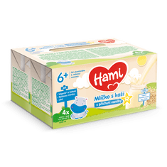 Hami mlíčko s kaší s příchutí vanilky 3x (4x250ml)