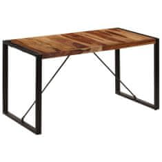 Vidaxl Jídelní stůl 140 x 70 x 75 cm masivní sheeshamové dřevo