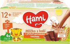 Hami mlíčko s kaší s příchutí gurmánské čokolády 3x (4x250ml)