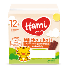 Hami mlíčko s kaší s příchutí gurmánské čokolády 3x (4x250ml)