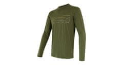 Sensor MERINO ACTIVE PT TRACK pánské triko dl.rukáv safari green L