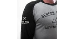 Sensor MERINO ACTIVE PT ADVENTURE pánské triko dl.rukáv šedá/černá XL