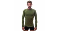 Sensor MERINO DF pánské triko dl.rukáv safari green XL