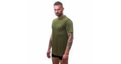 Sensor MERINO ACTIVE PT TRACK pánské triko kr.rukáv safari green M