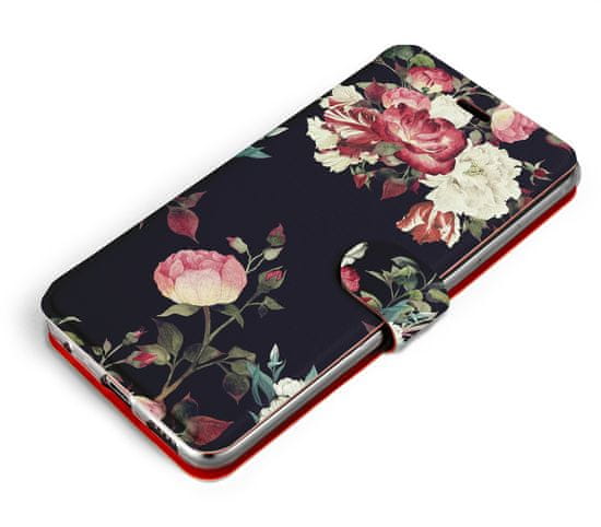 Mobiwear Flip pouzdro na mobil Samsung Galaxy A33 5G - VD11P Růže na černé