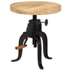 shumee Odkládací stolek 45 x (45–62) cm masivní mangovník a litina