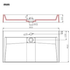 Greatstore Umyvadlo 80 x 46 x 11 cm minerální/mramorový kompozit bílé