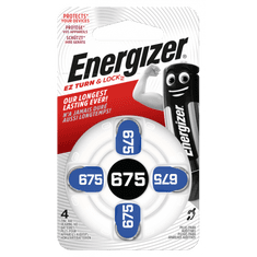 Energizer BATERIE PRO AUDIOPROTETIKU 1,4V 675 DP - 4 ks