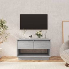 Greatstore TV stolek šedý sonoma 70 x 41 x 44 cm dřevotříska