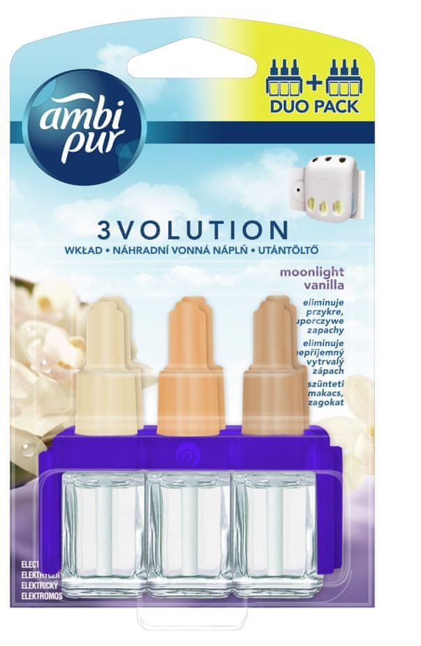 Ambi Pur 3Volution Moonlight Vanilla Náplň do osvěžovače 2x20 ml