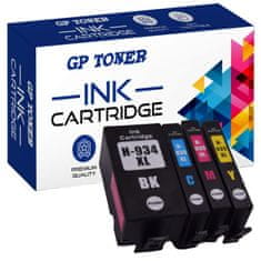 GP TONER 4x Kompatiblní inkoust pro HP 934XL 935XL OfficeJet 6812 6820 6825 OfficeJet Pro 6230 6830 6835 sada