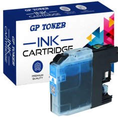 GP TONER Kompatiblní inkoust pro Brother LC-123XL MFC J245 J4410DW J6720 DCP J132W J552DW J4110W azurová