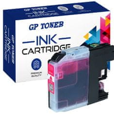 GP TONER Kompatiblní inkoust pro Brother LC-123XL MFC J245 J4410DW J6720 DCP J132W J552DW J4110W purpurová
