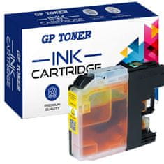 GP TONER Kompatiblní inkoust pro Brother LC-123XL MFC J245 J4410DW J6720 DCP J132W J552DW J4110W žlutá