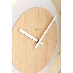 NEXTIME Designové nástěnné hodiny 3046 Nextime Wood Loop 30cm