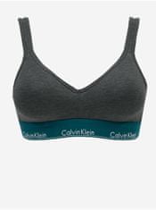 Calvin Klein Tmavě šedá žíhaná braletka Calvin Klein Underwear XS