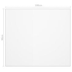 Vidaxl Ochranná fólie na stůl matná 100 x 90 cm 1,6 mm PVC