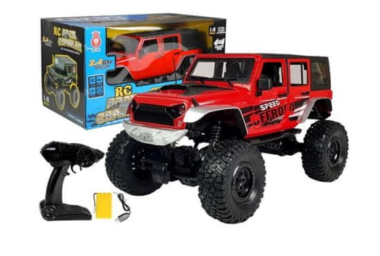 JEEP auto na dálkové ovládání Gigant R/C 1:8 červené.