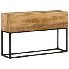 shumee Konzolový stolek 120 x 30 x 75 cm hrubé mangovníkové dřevo