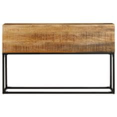 shumee Konzolový stolek 120 x 30 x 75 cm hrubé mangovníkové dřevo