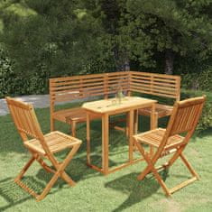 Greatstore 4dílný bistro set masivní akáciové dřevo