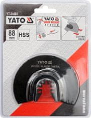 YATO Segmentový pilový list pro multifunkci HSS, 88mm (dřevo, plast, kov)