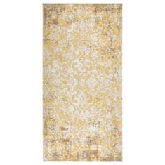Greatstore Venkovní koberec hladce tkaný 100 x 200 cm žlutý