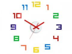 ModernClock 3D nalepovací hodiny Digit barevné