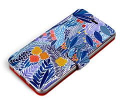 Mobiwear Flip pouzdro na mobil Samsung Galaxy M13 - MP03P Modrá květena