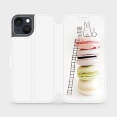 Mobiwear Flip pouzdro na mobil Apple iPhone 13 - M090P Makronky - have a nice day