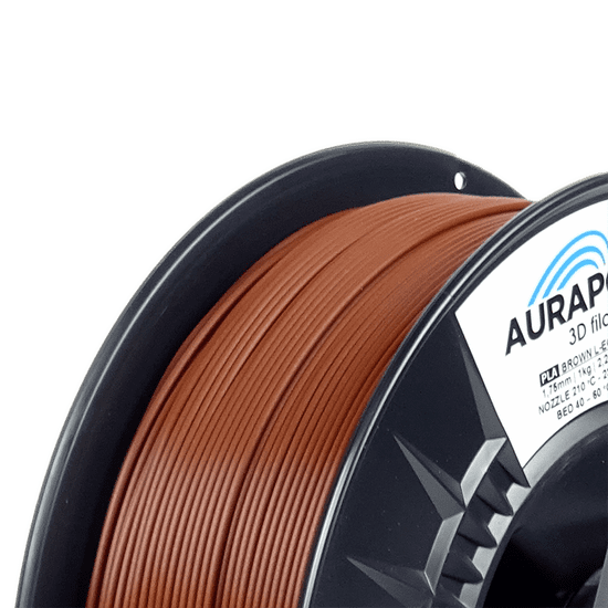 Aurapol PLA 3D Filament Hnědá L-EGO 1 kg 1,75 mm