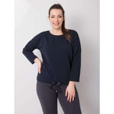 BASIC FEEL GOOD Dámská halenka bavlněná plus size SANDY modrá RV-BZ-6294.06P_361501 3XL