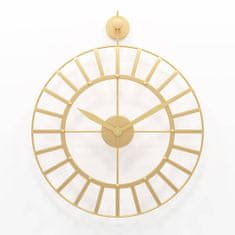 Designové nástěnné hodiny Rustical 50cm gold