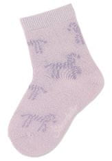 Sterntaler ponožky dívčí 3 páry fialové zebra, puntík 8322225, 18