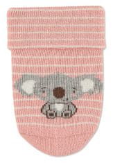 Sterntaler kojenecké ponožky s manžetou dívčí 3 páry koala, žirafa, růžová 8312252, 16