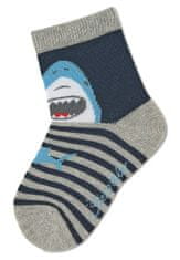 Sterntaler ponožky chlapecké 3 páry tmavě modré, žraloci 8322223, 18