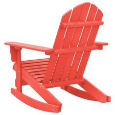 Greatstore Zahradní houpací křeslo Adirondack masivní jedle červené