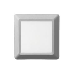 ACA ACA Lighting LED venkovní nástěnné svítidlo hranaté šedá 230V AC IP65 4W 3000K 270LM RA80 SLIM51N