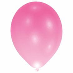 Amscan Svítící LED balónky růžové 27cm 5ks