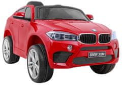 Moje Auto Bmw X6M Elektrické Autíčko Pro Děti Lak Červený